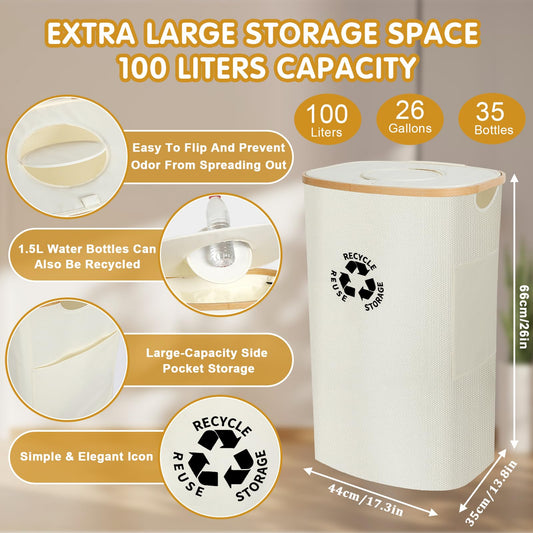 Posoda za recikliranje steklenic za shranjevanje v kuhinji